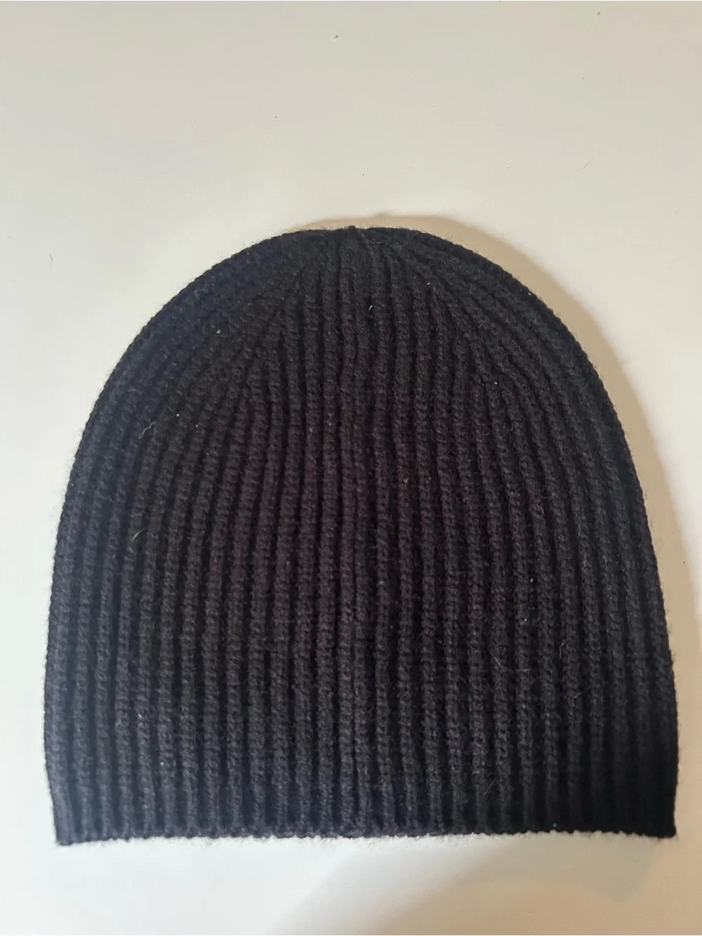 kate spade Black wool blend Knit Beanie with White Eyelash Motif